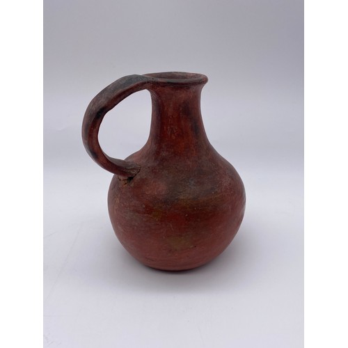 813 - GREEK CERAMIC OINOCHOE AND OTHER EARLY POTTERY VESSELS