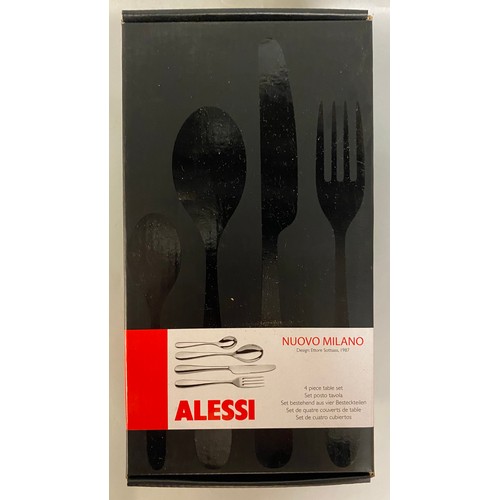 833 - THREE BOXES OF ALESSI FOUR PIECE CUTLERY TABLE SET