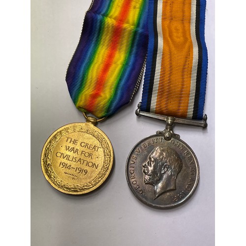 859 - WWI MEDAL DUO TO S.E 19172 A. CPL C.E. RANSOM A.V.C