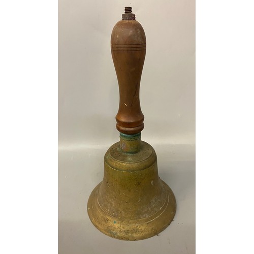 620 - VINTAGE BRASS SCHOOL BELL