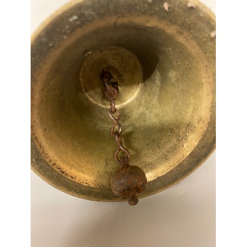 620 - VINTAGE BRASS SCHOOL BELL