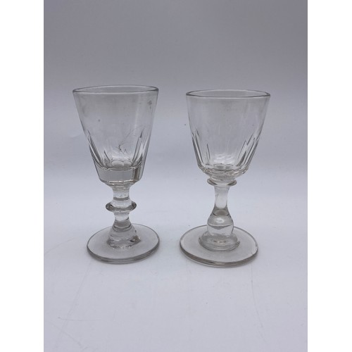 878 - SELECTION OF MAINLY 19TH AND EARLY 19TH CENTURY DRINKING GLASSES