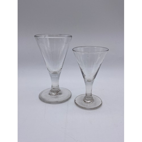 878 - SELECTION OF MAINLY 19TH AND EARLY 19TH CENTURY DRINKING GLASSES