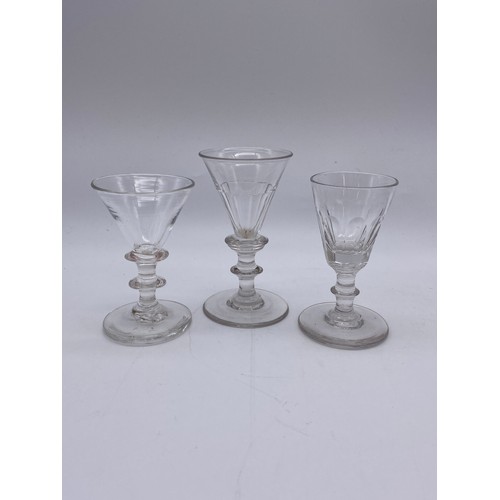 878 - SELECTION OF MAINLY 19TH AND EARLY 19TH CENTURY DRINKING GLASSES