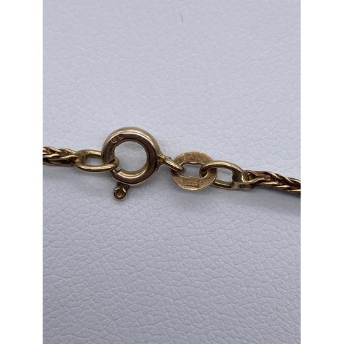 838 - 9K HERRINGBONE NECK CHAIN 6.5G APPROX