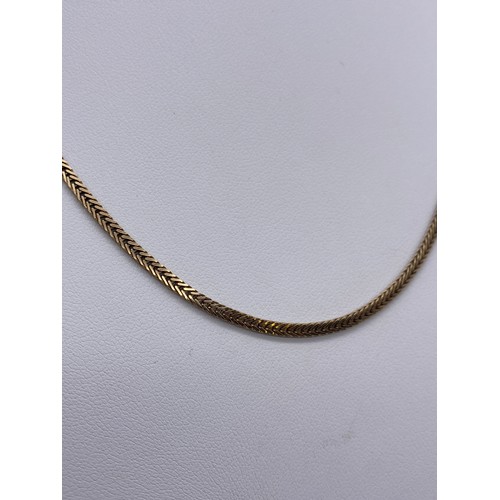 838 - 9K HERRINGBONE NECK CHAIN 6.5G APPROX