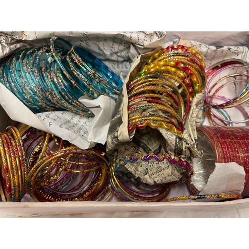 861 - BOX OF EASTERN DRESS BANGLES