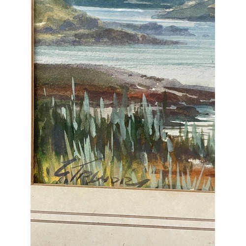 292 - G TREVOR (FL 1920 - 1940) WATERCOLOUR ENTITLED SNOWDON FROM LLYD LYYDAW FRAMED AND GLAZED 27CM X 16C... 