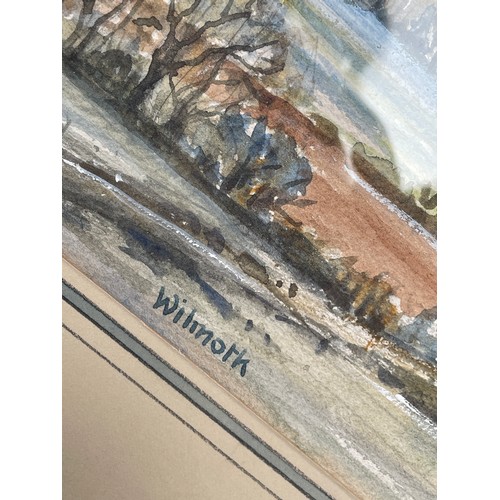 240 - WATER COLOUR ENTITLED WILMOFF FRAMED AND GLAZED