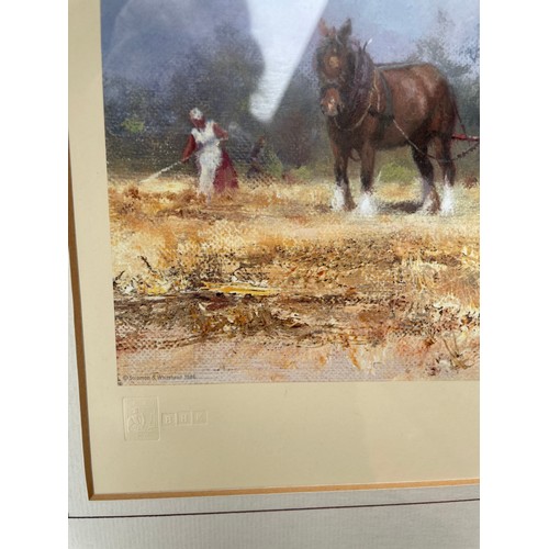 259 - DAVID SHEPHERD PRINT 169/850 WHILE THE SUN SHINES SIGNED IN PENCIL WITH BLIND PROOF STAMP