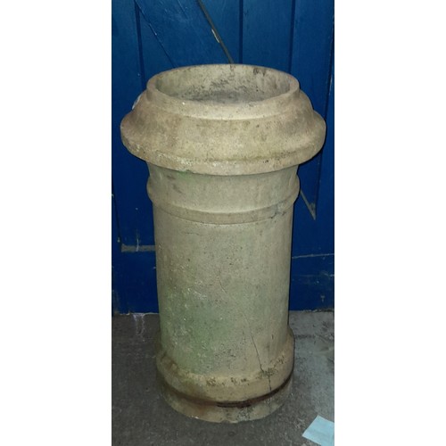 209 - PAIR AND ONE OTHER TERRACOTTA CHIMNEY POTS