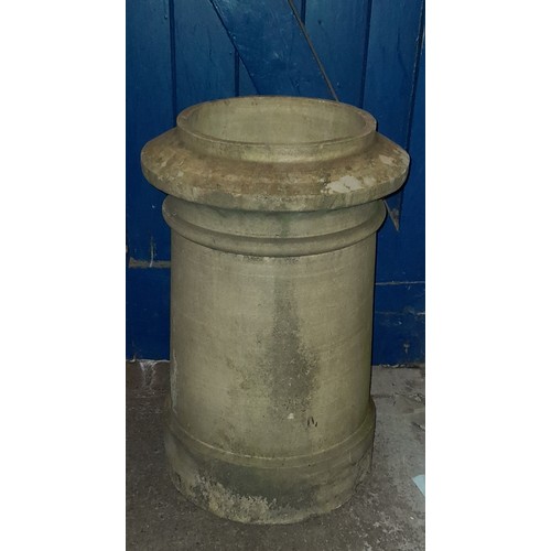 209 - PAIR AND ONE OTHER TERRACOTTA CHIMNEY POTS