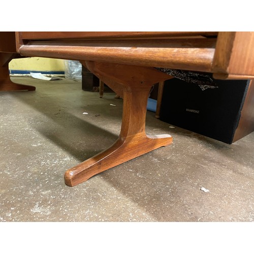 197 - 1970S TEAK KNEEHOLE DRESSING TABLE