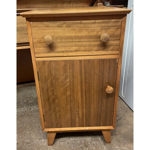 119 - WALNUT BEDSIDE CUPBOARD