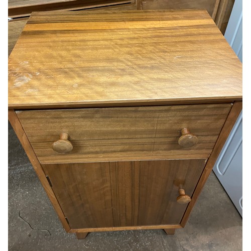 119 - WALNUT BEDSIDE CUPBOARD