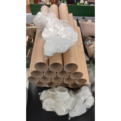 553 - BUNDLE OF CARD BOARD POSTAGE TUBES