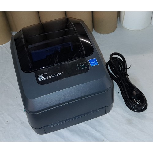 552 - ZEBRA GX430 LABEL PRINTER WITH ROLLS