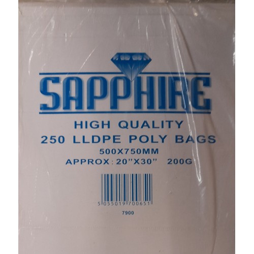 561 - TWO BOXES OF SAPPHIRE HIGH QUALITY POLY BAGS