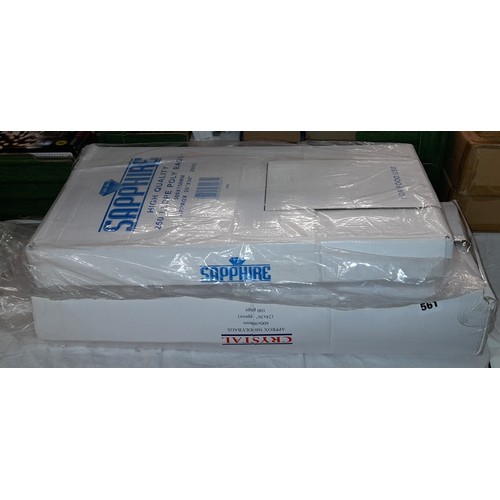 561 - TWO BOXES OF SAPPHIRE HIGH QUALITY POLY BAGS