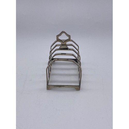 453 - SHEFFIELD 4 DIVISION SILVER TOAST RACK 1.7OZ