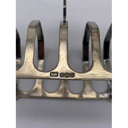 453 - SHEFFIELD 4 DIVISION SILVER TOAST RACK 1.7OZ