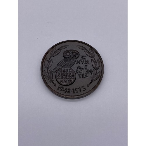 456 - SILVER WESSEX NUMI SMATIC SOCIETY MEDALLION 22G & BRONZE EXAMPLE