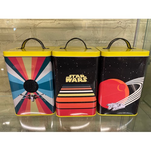 480 - THREE FUNKO STAR WARS STORAGE JARS