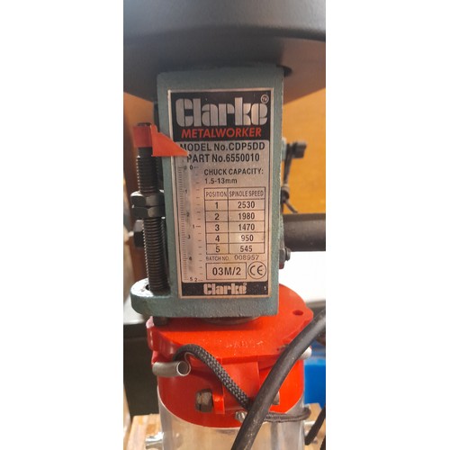 612 - CLARKE PEDESTAL DRILL, CARTON OF DRILL BITS AND TOOLS, MITRE SAW, AND ELECTRIC DRILL