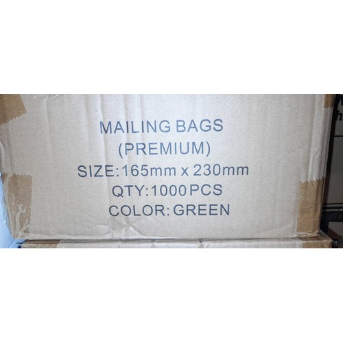 570 - FIVE BOXES OF PREMIUM MAILING BAGS