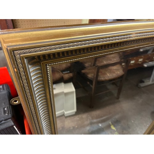 221 - GILT BEVELLED FRAMED MIRROR