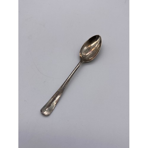 454 - CASED SET OF SIX LONDON RAT TAIL TEASPOONS 2.3OZ APPROX