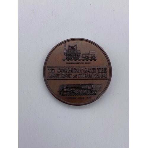 399 - CONNOISSEUR COINS LTD MEDALLION GEORGE STEPHENSON OBVERSE 'LOCOMOTION NO 1'