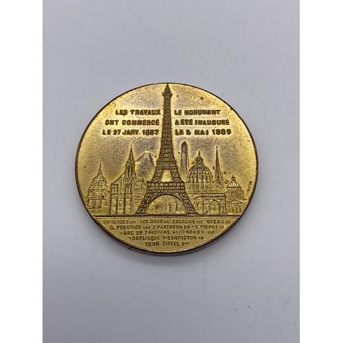 432 - GERMANY KOLN 1865 COMMEMORATING THE GENERAL AGRICULTURAL EXPOSITION, FRANCE 1889 EIFFEL TOWER MEDAL ... 