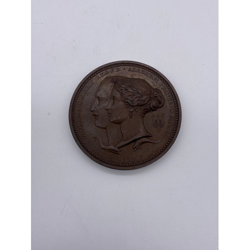 419 - BRONZE PRIZE MEDAL FOR THE GREAT EXHIBITION 1851 BY WILLIAM & LEONARD CHARLES WYON TO J WOODLEY CLAS...