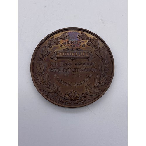 412 - 1928 JOSEPH FRY & SONS LTD BRONZE BICENTENARY MEDALLION IN PRESENTATION CASE, 1896 UNIVERSAL COOKERY... 