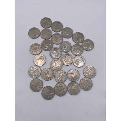 383 - BAG OF 1973 SECESSION OF EUROPEAN UNION 50 PENCE PIECES