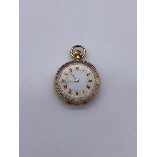 477 - 14K GOLD FOB WATCH