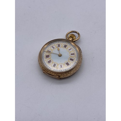 477 - 14K GOLD FOB WATCH