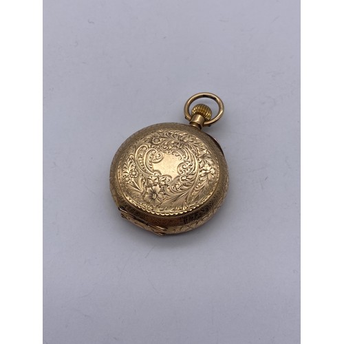 477 - 14K GOLD FOB WATCH