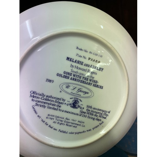 327 - LIMITED EDITION BRADEX GONE WITH THE WIND ANNIVERSARY SERIES PLATES