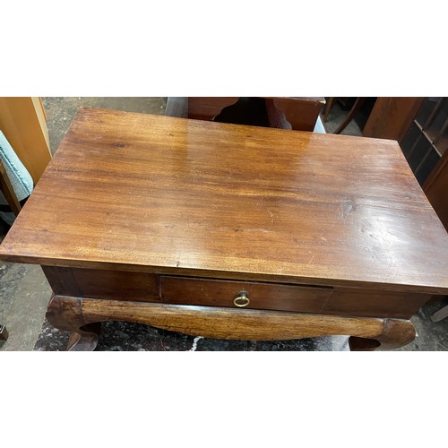 115 - EASTERN HARD WOOD LAMP TABLE WITH DRAWER