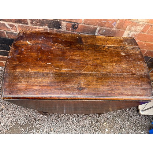 181 - OAK OVAL GATELEG TABLE