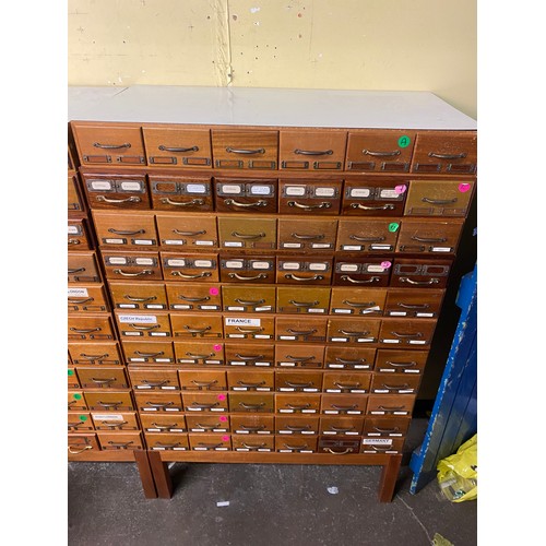 220 - 11 TIER MULTI DRAWER INDEX FILING CHEST