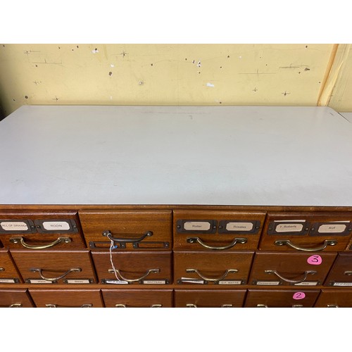 222 - 11 TIER MULTI DRAWER INDEX FILING CHEST