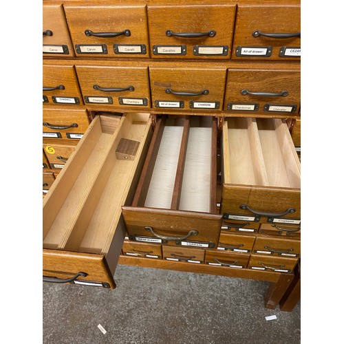 222 - 11 TIER MULTI DRAWER INDEX FILING CHEST