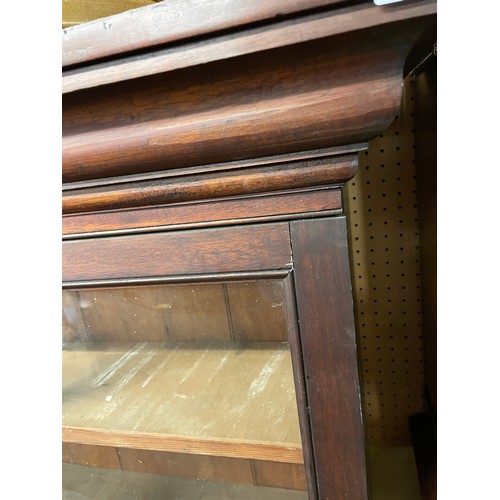 243 - VICTORIAN MAHOGANY GLAZED DOOR CABINET