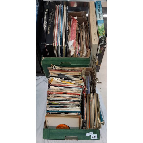 321 - BOX OF VINYL 45S SIXTIES AND SEVENTIES