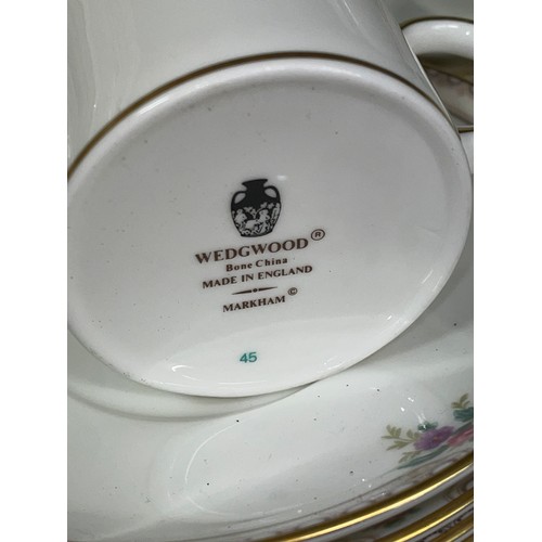 407 - WEDGWOOD MARKHAM BONE CHINA DINNER AND COFFEE SERVICE