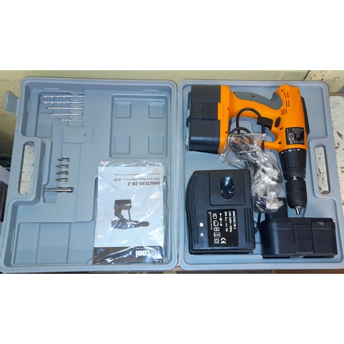 479 - CASED NU TOOL CORDLESS HAMMER DRILL