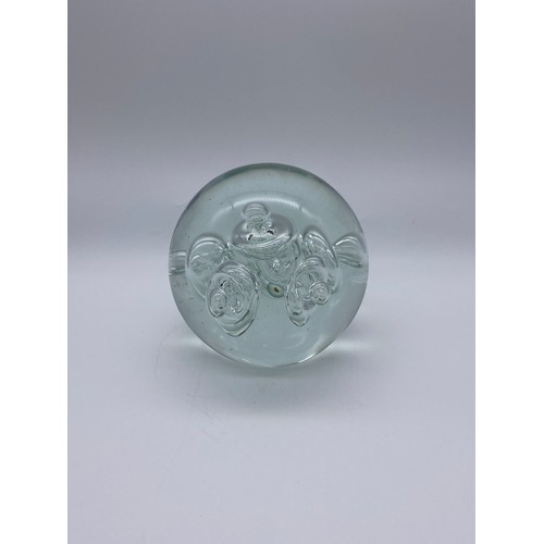 683 - GLASS MAGNUM CONTROLLED BUBBLE PAPER WEIGHT